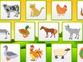 Játék Farm állatok gyerekek tanulási memória  online