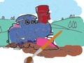 Játék Vonatok gyerekeknek: kifestőkönyv  online