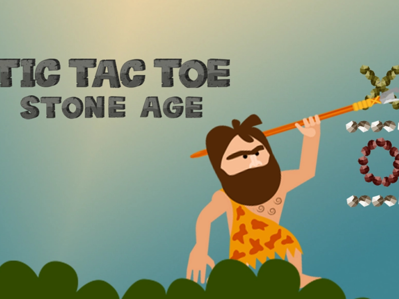 Játék Tic Tac Toe kőkorszak  online