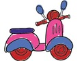 Játék City Scooter Ride színezés  online