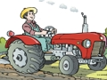 Játék Rajzfilm traktor puzzle  online