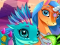Játék Aranyos Egyszarvúak és Sárkányok Puzzle  online