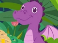 Játék Aranyos dinoszauruszok színezés  online