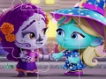Játék Super Monster Halloween kirakós játék  online