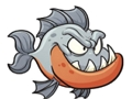 Játék Aranyos Piranha puzzle  online