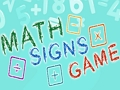 Játék Matematikai jelek játék online