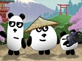 Játék 3 Panda Japánban HTML5  online