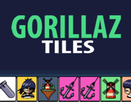 Játék A váratlan Gorillaz csempe  online