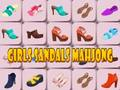 Játék Lány szandál Mahjong  online