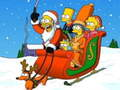 Játék Simpsons karácsonyi kirakós játék  online