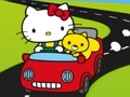 Játék Hello Kitty autó kirakós  online
