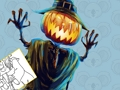 Játék Halloween kifestőkönyv  online