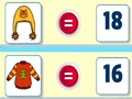 Játék Téli bemelegítés matematika  online