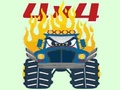 Játék Monster Trucks színező oldalak  online