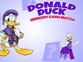 Játék Donald kacsa memóriakártya meccs  online
