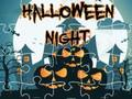 Játék Halloween éjszakai kirakós játék  online
