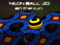 Játék Neon Ball 3d futás közben  online