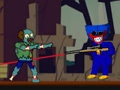 Játék Huggy Wuggy vs zombik online