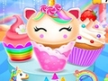 Játék Unikornis sellő Cupcake főzési tervezés  online