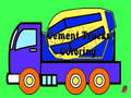 Játék Cement teherautók színezése  online