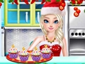 Játék Fagyasztott karácsonyi cupcake készítő  online