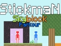 Játék Stickman Skyblock parkour online