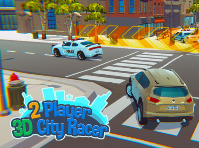 Játék 2 játékos 3D City Racer  online