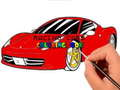 Játék Racing Cars kifestőkönyv  online