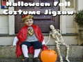Játék Halloween őszi jelmez kirakós  online