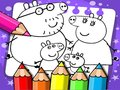 Játék Peppa Pig kifestőkönyv  online