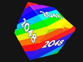 Játék Kocka 2048 3D számokkal  online