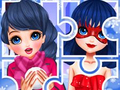 Játék Téli Puzzle  online