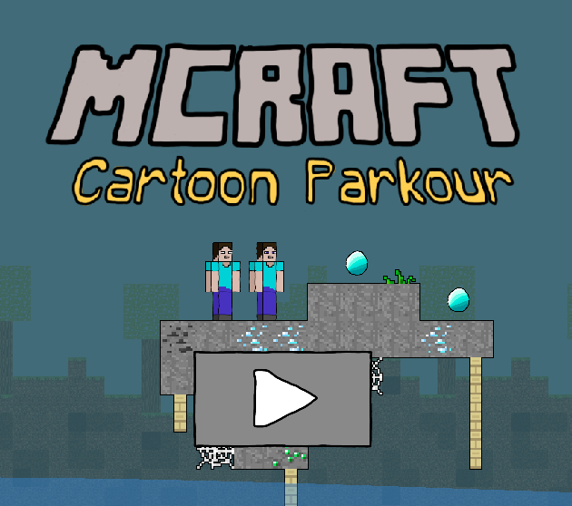 Játék Mcraft rajzfilm parkour online