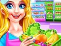 Játék Szupermarket lány takarítás  online