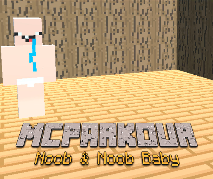 Játék MC Parkour Noob és Noob baby online