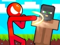 Játék Stickman vs Villager: Mentse el a lányt online