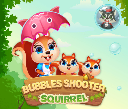Játék Buborékok Shooter Mókus  online