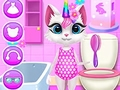 Játék Kitty Unicorn napi ápolás  online