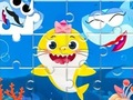 Játék Jigsaw puzzle: baba cápa online