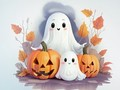 Játék Kifestőkönyv: Halloween szellemek  online