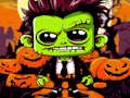 Játék Franky & Vampire Halloween puzzle online