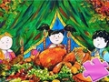 Játék Jigsaw Puzzle: Boldog hálaadást  online