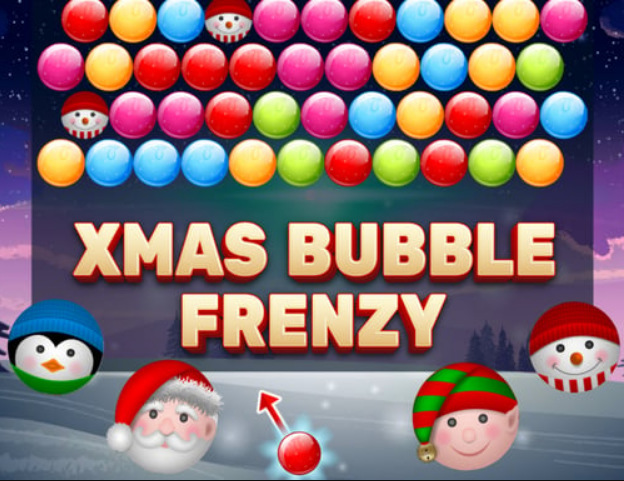 Játék Xmas buborék őrület online