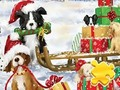 Játék Jigsaw Puzzle: Karácsonyi kutyák  online