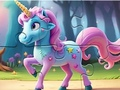 Játék Jigsaw puzzle: Magic Forest Unicorn online