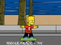 Játék BART SIMPSON gördeszkázás  online