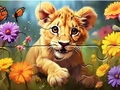 Játék Jigsaw Puzzle: Napos oroszlán  online