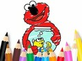 Játék Kifestőkönyv: Elmo új barát  online