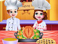 Játék Chef Twins Hálaadás Vacsora főzés  online