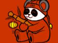 Játék Aranyos Panda színező  online